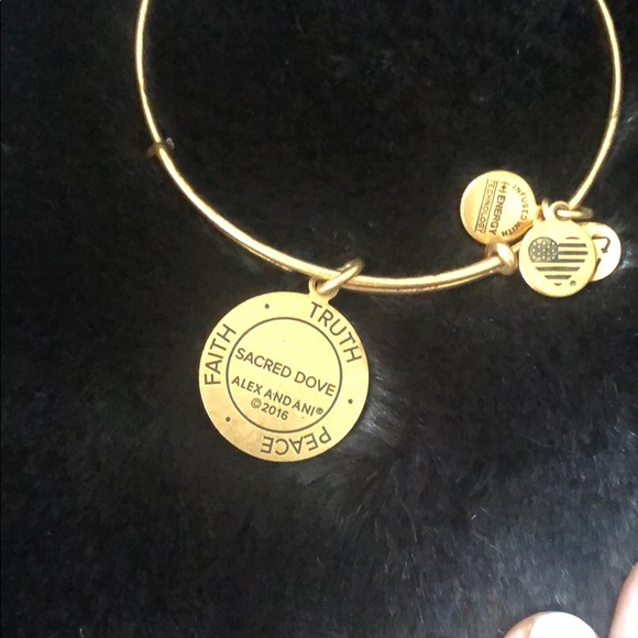 Alex And Ani - Dove coin bangle - Picture 3 of 3